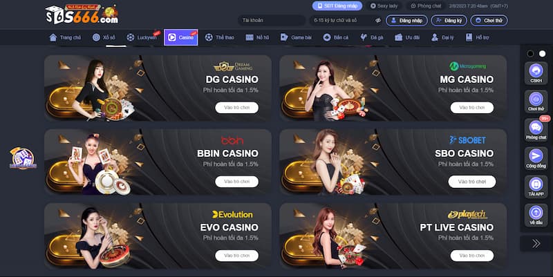 Top trò chơi casino S666 được yêu thích nhất