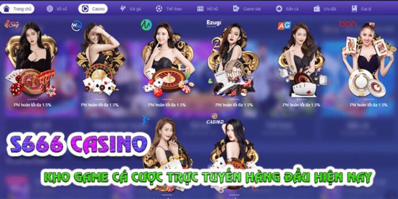 Ưu điểm của sảnh S666 casino