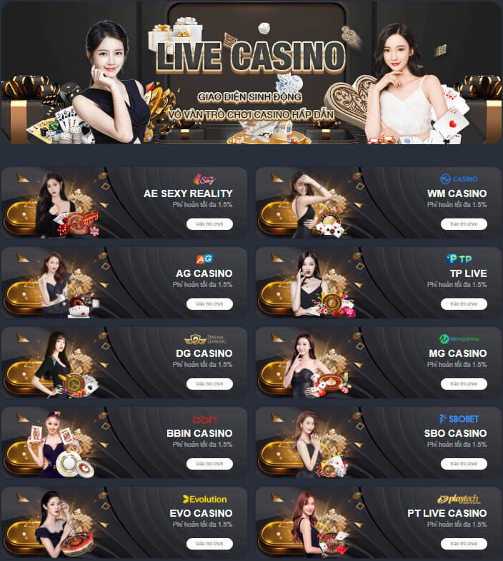 Danh sách các trò chơi phổ biến tại S666 Casino